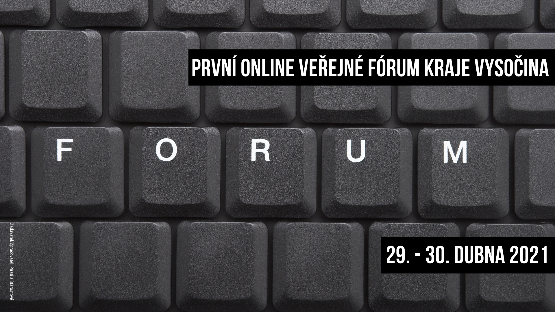 První online Veřejné fórum Kraje Vysočina